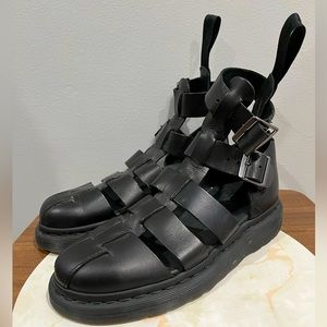 Black Dr. Marten Geraldo leather sandals USM 5